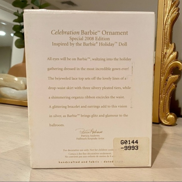 NEW 2008 AA Celebration Ornament
Hallmark Barbie Doll African American
Holiday - Picture 6 of 7